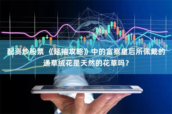 配资炒股票 《延禧攻略》中的富察皇后所佩戴的通草绒花是天然的花草吗？